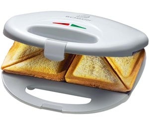 Smørbrødgriller - Bomann Smørbrødgriller Sandwichmaker - White - 650160