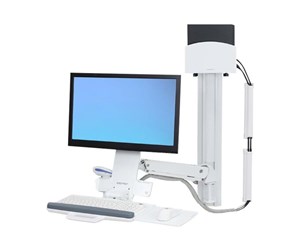 Skjermholder - Ergotron StyleView Sit-Stand Combo System with Small CPU Holder - 45-273-216