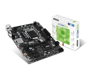 Hovedkort - MSI H110M ECO Hovedkort - Intel H110 Express - Intel LGA1151 socket - DDR4 RAM - Micro-ATX - H110M ECO