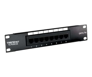 Tilbehør - TRENDnet patch-panel - TC-P08C5E