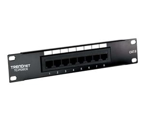 Tilbehør - TRENDnet patch-panel - TC-P08C6