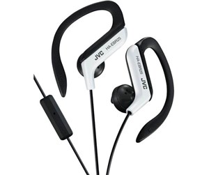 Hodetelefoner - JVC  in-ear sports headphones with remote control and microphone - HA-EBR25-W-E