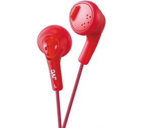 Hodetelefoner - JVC  In Ear Gumy Headphones. Red - HA-F160-R-E