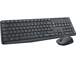 Tastatur - Logitech MK235 Wireless Combo - DE - Tastatur & Mussett - Tysk - Grå - 920-007905