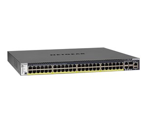 Switch/splitter - Netgear M4300-52G-PoE+ (GSM4352PA) 48x1G PoE+ 480W 2x10G 2xSFP+ Managed Switch - GSM4352PA-100NES