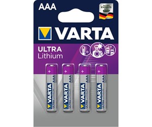 Batteri - VARTA Varta Ultra litium - AAA - 4-pk - 06103301404