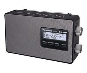 DAB, nettverks- og klokkeradio - Panasonic RF-D10EG-K - DAB/DAB+/FM - Mono - Svart - RF-D10EG-K