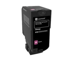 Printertilbehør blekk/toner - Lexmark Toner Corporate Magenta for CX725 16k - Laser toner Rød - 84C2HME