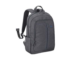 Veske/Hylster/Sekk til bærbar PC - RivaCase 7560 Laptop Canvas Backpack 15.6" Grey - 6901820075602