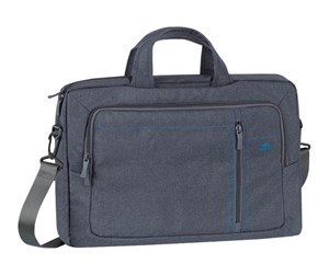 Veske/Hylster/Sekk til bærbar PC - RivaCase 7530 grey Laptop Canvas shoulder bag 15.6" - 4260403570395