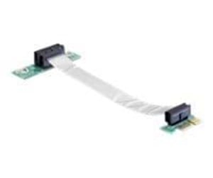 Dokkingstasjon - DeLOCK Riser Card PCI Express x1 with Flexible Cable - 41839