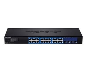 Switch/splitter - TRENDnet TEG-30284 28-Port Web Smart Switch with 24 x Gigabit ports and 4 x 10G SFP+ slots - TEG-30284