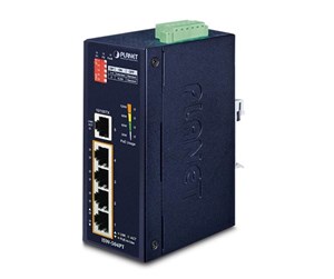 Switch/splitter - PLANET ISW-504PT Industrial 5-Port 10/100TX Ethernet Switch with 4-Port 802.3at PoE+ - ISW-504PT