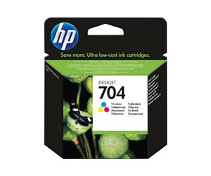 Printertilbehør blekk/toner - HP 704 - Blekkpatron Fargestoffbasert Cyan, Fargestoffbasert Gul - CN693AE