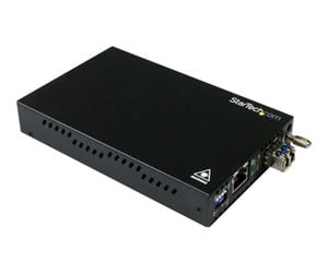 Repeater & Transceiver - StarTech.com Gigabit Ethernet Copper-to-Fiber Media Converter - ET91000SM10