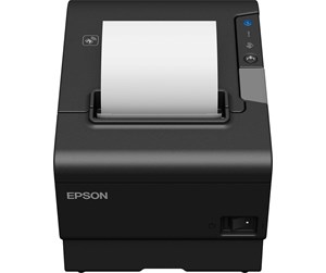 Skriver - Epson TM-T88VI Receipt Printer 180dpi 350mm/sec USB LAN Serial POS Skriver - Sort/hvit - Termisk - C31CE94111