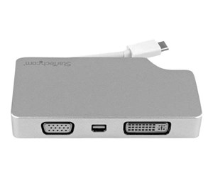 Skjermkabel - StarTech.com Travel A/V Adapter USB-C to VGA DVI HDMI Mini DisplayPort - CDPVGDVHDMDP