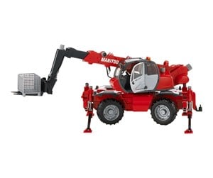 Leketøysbil - Bruder Manitou Telescopic forklift MRT 2150 with accessories - 02129