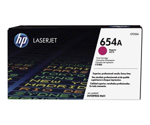 Printertilbehør blekk/toner - HP 654A / CF333A - Magenta Toner - Laser toner Rød - CF333A