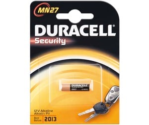 Nødlader - DURACELL Security MN27 Nødlader - 18 mAh - 5000394023352