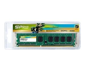 RAM - Silicon Power - DDR3 - module - 4 GB - DIMM 240-pin - 1600 MHz / PC3-12800 - unbuffered - SP004GBLTU160N02