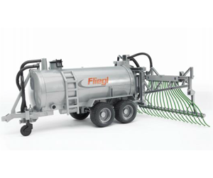 Leketøysbil - Bruder Fliegl barrel trailer with spread tubes - 2020