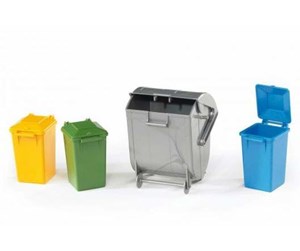 Leketøysbil - Bruder Garbage Can Set - 02607