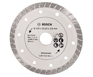 Verktøy - Bosch Diamantkappeskive Turbo, Ø 125 mm - 2607019481