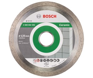 Vinkelsliper - Bosch Diamantkappeskive standard for Ceramic 125 x 22,23 x 1,6 x 7 mm - 2608602202