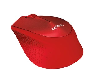 Mus - Logitech M330 Silent Plus - Mus - Optisk - 3 knapper - Rød - 910-004911