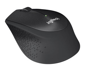 Mus - Logitech M330 Silent Plus - Mus - Optisk - 3 knapper - Svart - 910-004909