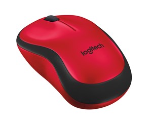 Mus - Logitech M220 Silent - Mus - Optisk - 3 knapper - Rød - 910-004880