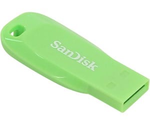 Minnepenn - SanDisk Cruzer Blade - Grønn - 64GB - Minnepenn - SDCZ50C-064G-B35GE