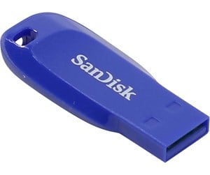 Minnepenn - SanDisk Cruzer Blade - Blå - 64GB - Minnepenn - SDCZ50C-064G-B35BE