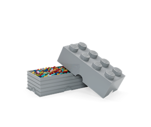 Barnerom - LEGO Oppbevaring 8, grå - RC4004SG