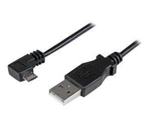 USB - StarTech.com 6ft USB A to Right Angle Micro-USB Charge Sync Cable M/M 24AWG - USBAUB2MRA