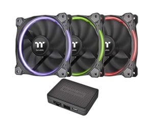 Kabinettvifte - Thermaltake Riing 12 RGB Fan TT Premium Edition - Kabinettvifte - 120mm - Svart - CL-F049-PL12SW-A