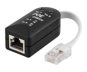 Tilbehør - Deltaco POE-101 Test tool for POE (Power over Ethernet) Black - POE-101