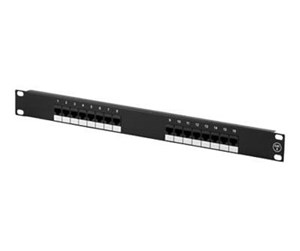 Tilbehør - Import UTP patchpanel 16xRJ45 Cat6 Krone-plinter 1U - FA-652-168-C6