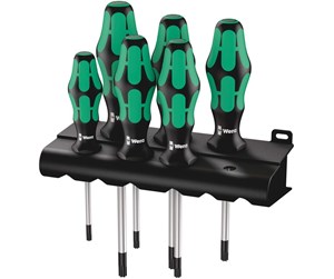 Håndverktøy - Wera 367/6 TORX® Screwdriver set Kraftform Plus and rack 6 pieces - 05028062001