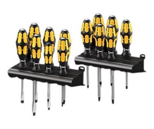 Håndverktøy - Wera Big pack 900 screwdriver set kraftform wera: chiseldriver and rack 13 pieces - 05133285001