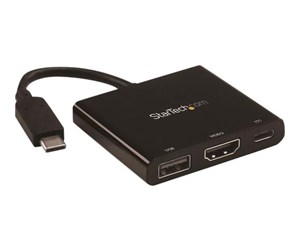 Dokkingstasjon - StarTech.com USB-C to 4K HDMI Multifunction Adapter with Power Delivery and USB-A Port - CDP2HDUACP