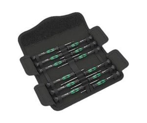 Håndverktøy - Wera Kraftform micro-set/12 sb 1 screwdriver set for electronic applications 12 pieces - 05073675001