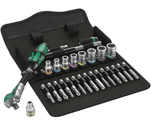 Verktøy - Wera 8100 sa 6 zyklop speed ratchet set 1/4 drive metric  28 pieces - 05004016001