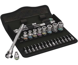 Verktøy - Wera Zyklop Metal Ratchet Set 1/4" drive - 05004017001