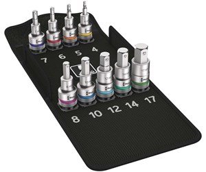 Bormaskin & Bits - Wera Zyklop bit socket set w. 1/2" drive - 05004201001