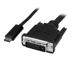 Skjermkabel - StarTech.com USB C to DVI Adapter 2M - CDP2DVIMM2MB