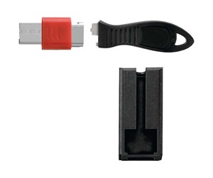 Kabinett tilbehør (kjølepasta mv.) - Kensington USB Port Lock with Cable Guard - Square - K67915WW