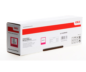 Printertilbehør blekk/toner - OKI 46490402 / Magenta Toner - Laser toner Rød - 46490402