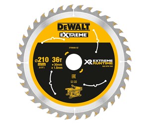 Sirkelsag - Dewalt Extreme Runtime Circular Saw Blade 210mm Bore 30mm 36T - DT99566-QZ